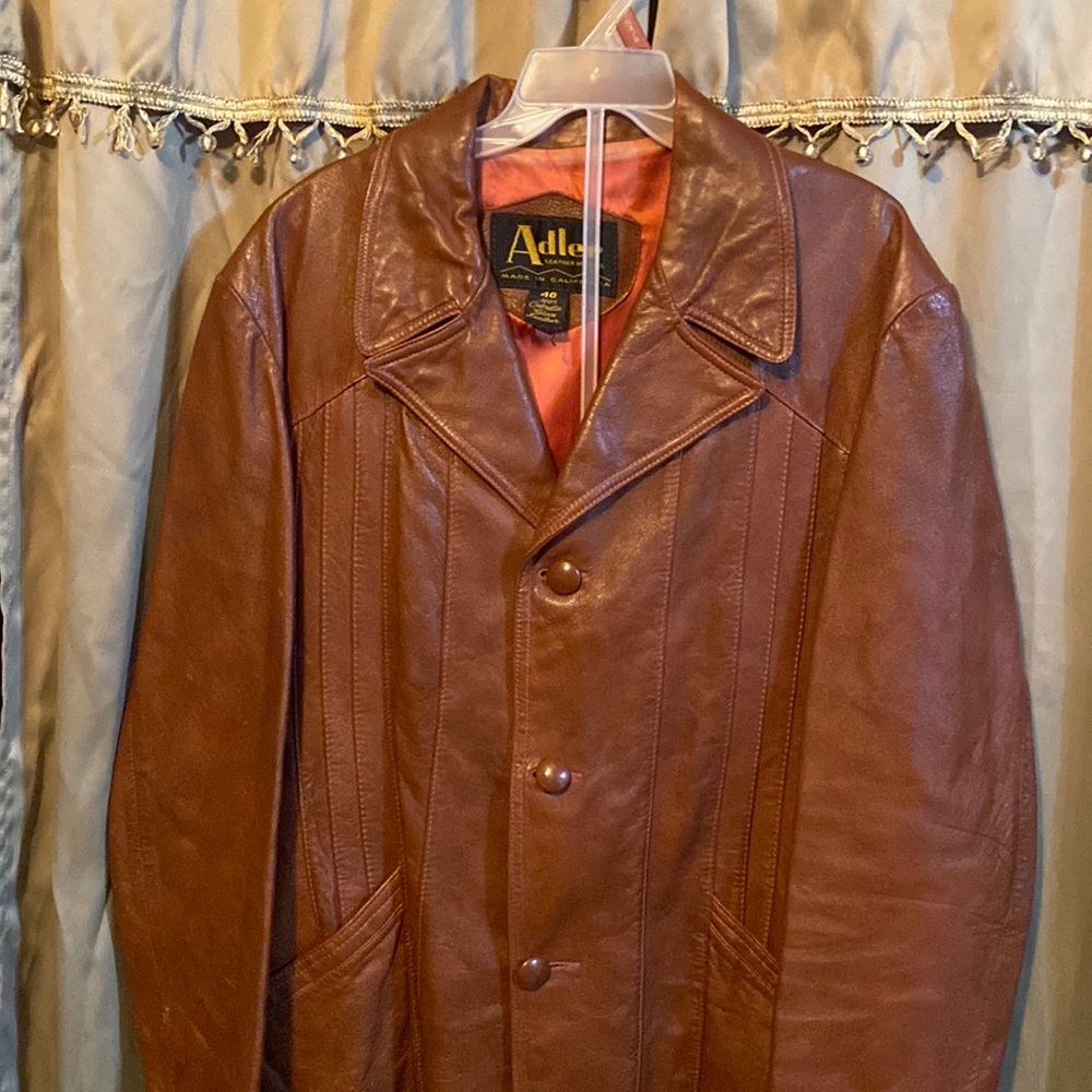 Vintage Adler leather Mfg. Co made in California size size 46